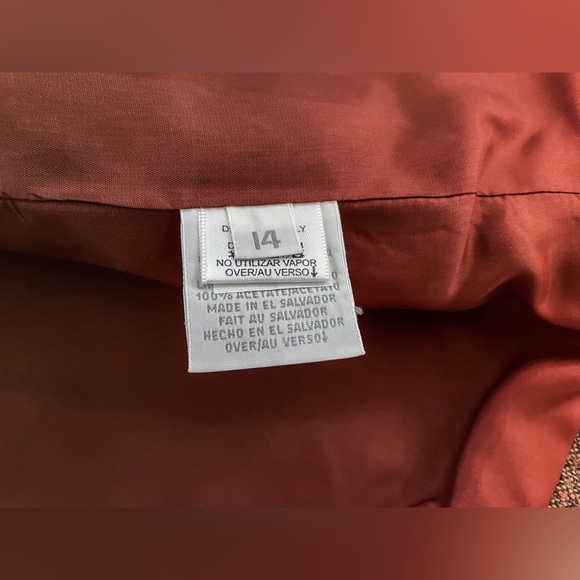 Liz Claiborne Brown Wool Tweed Jacket Blazer - Picture 6 of 7